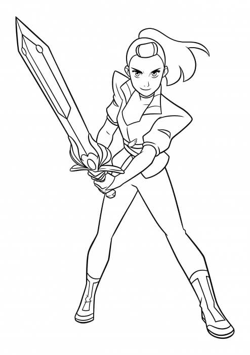 Sword coloring pages