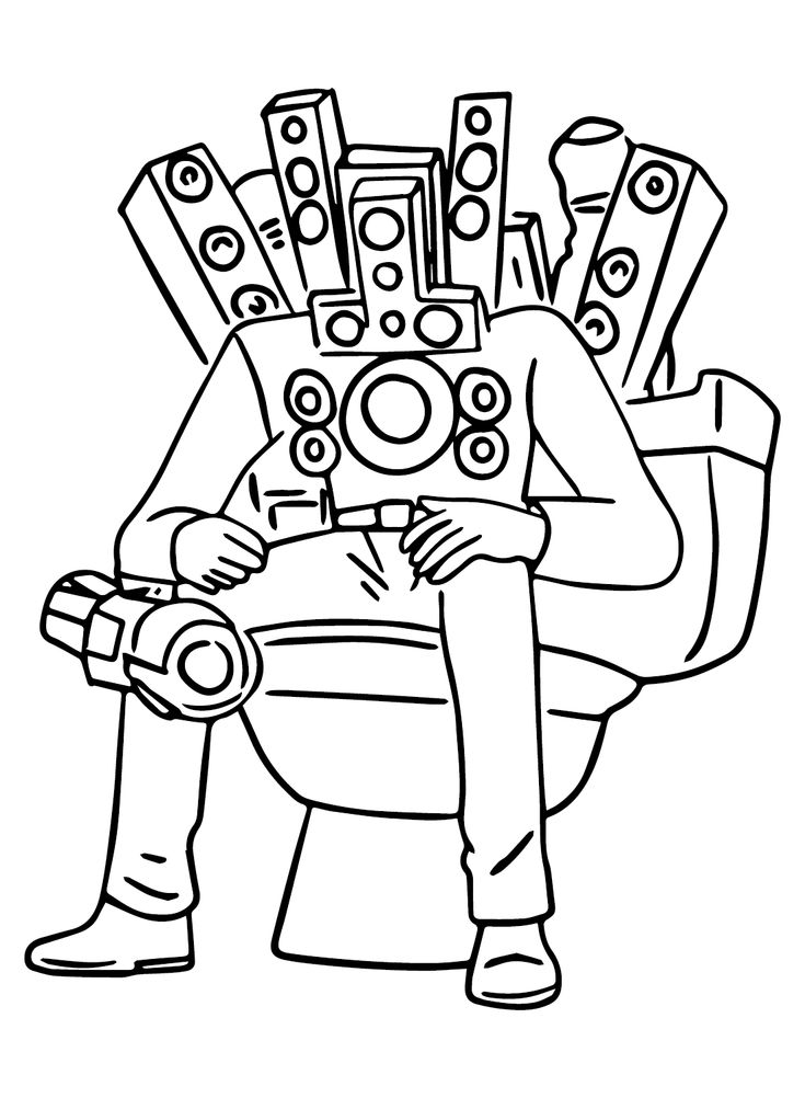 Coloring page titan speakerman coloring pages in coloring pages super mario coloring pages free printable coloring pages