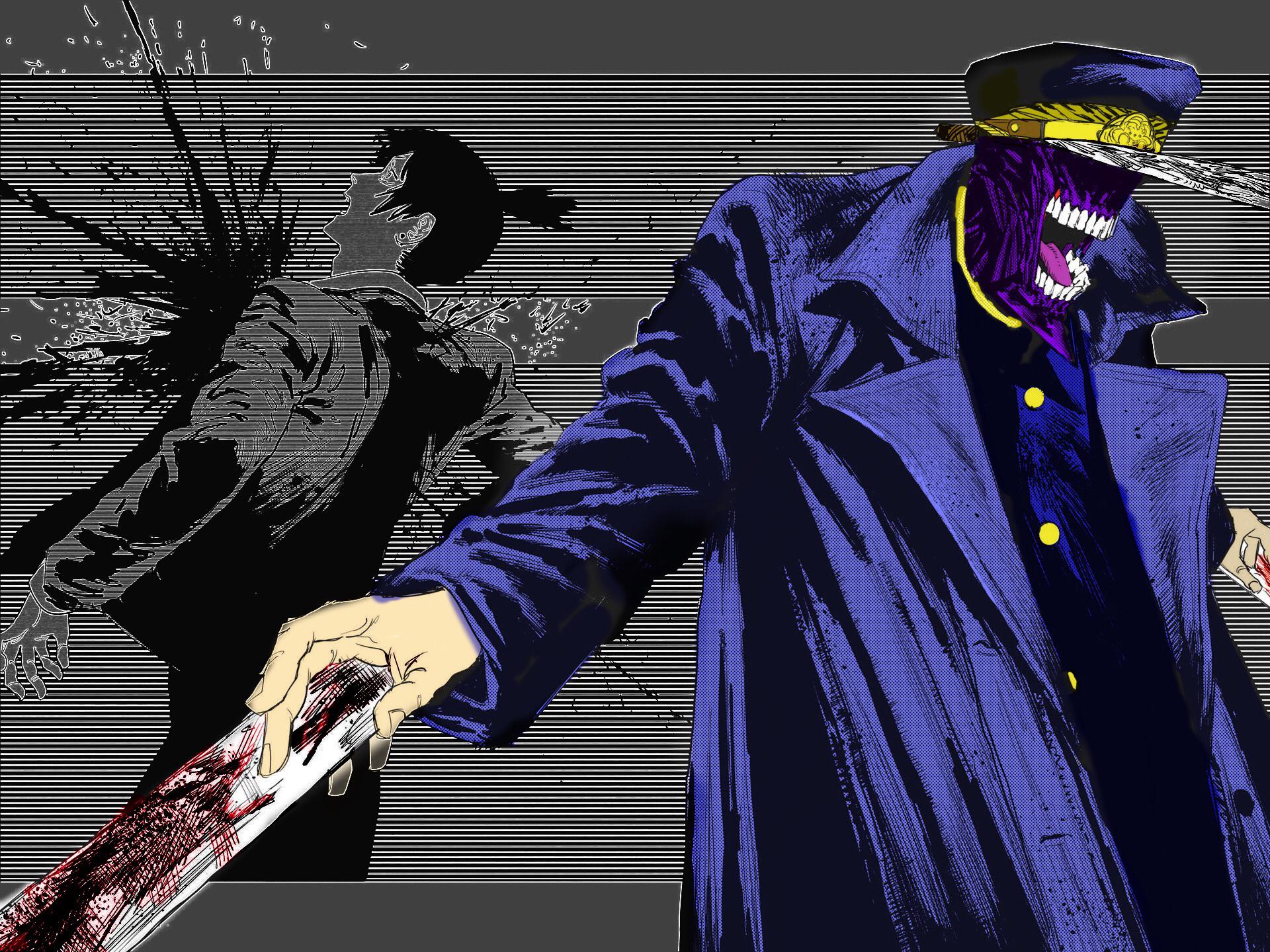 Katana man with jojo colors rchainsawman