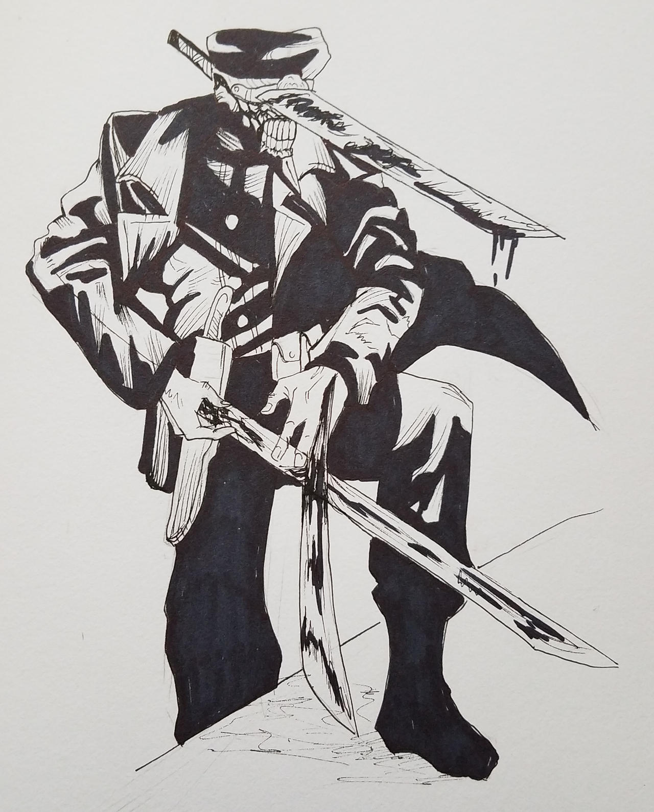 Katana man by juniperlovelaceart on