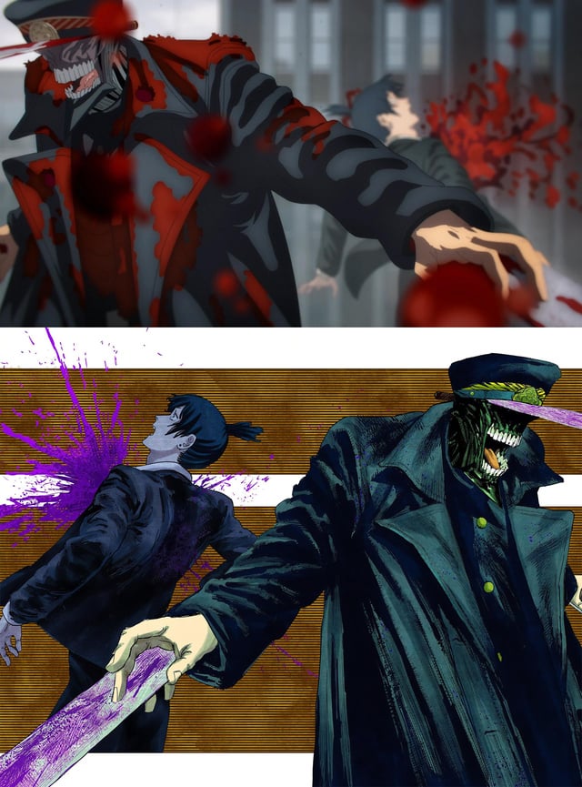 Katana man anime vs manga rchainsawman