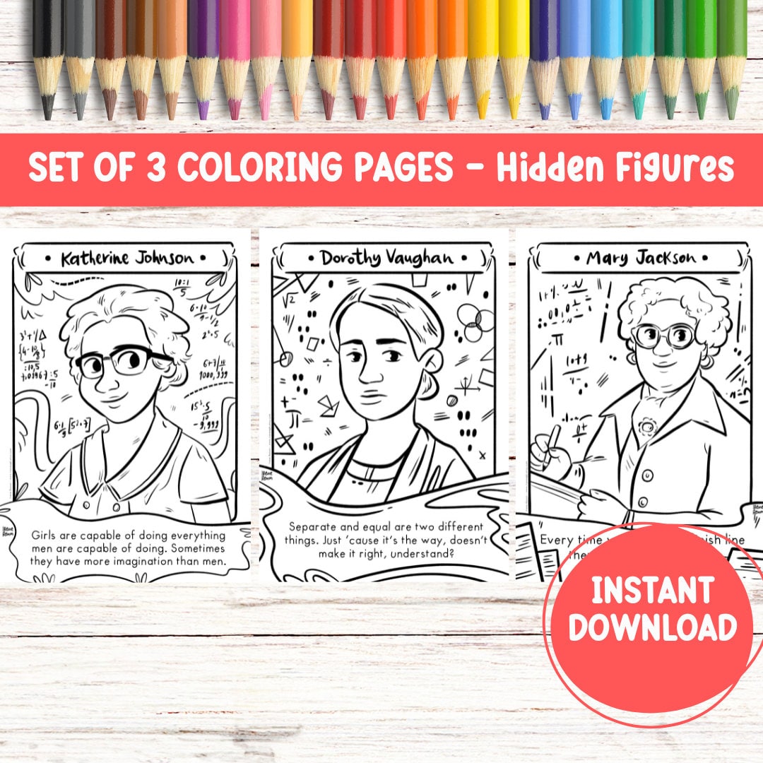 Katherine johnson coloring