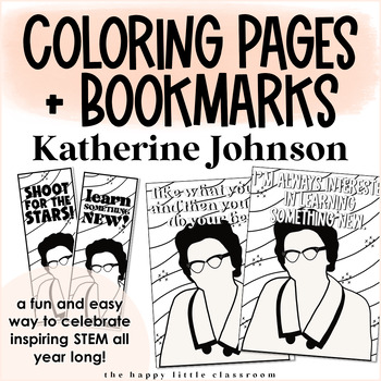 Katherine johnson coloring tpt