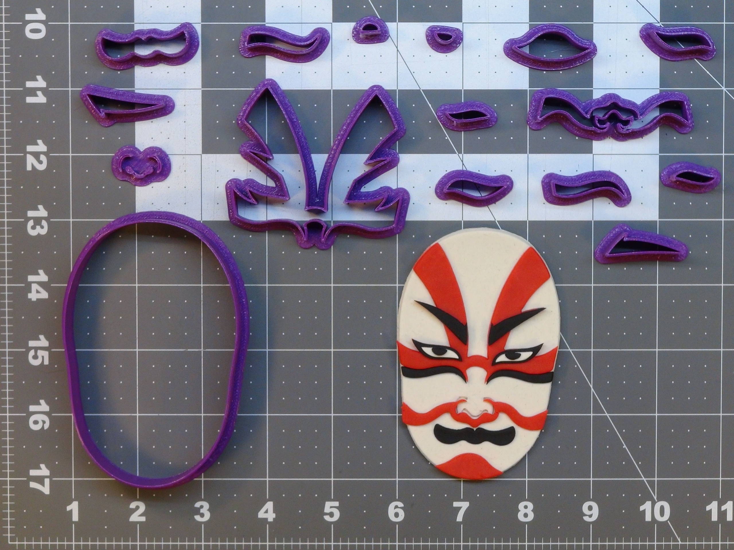 Japanese kabuki mask