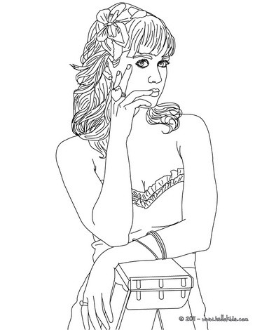 Cute katy perry coloring pages