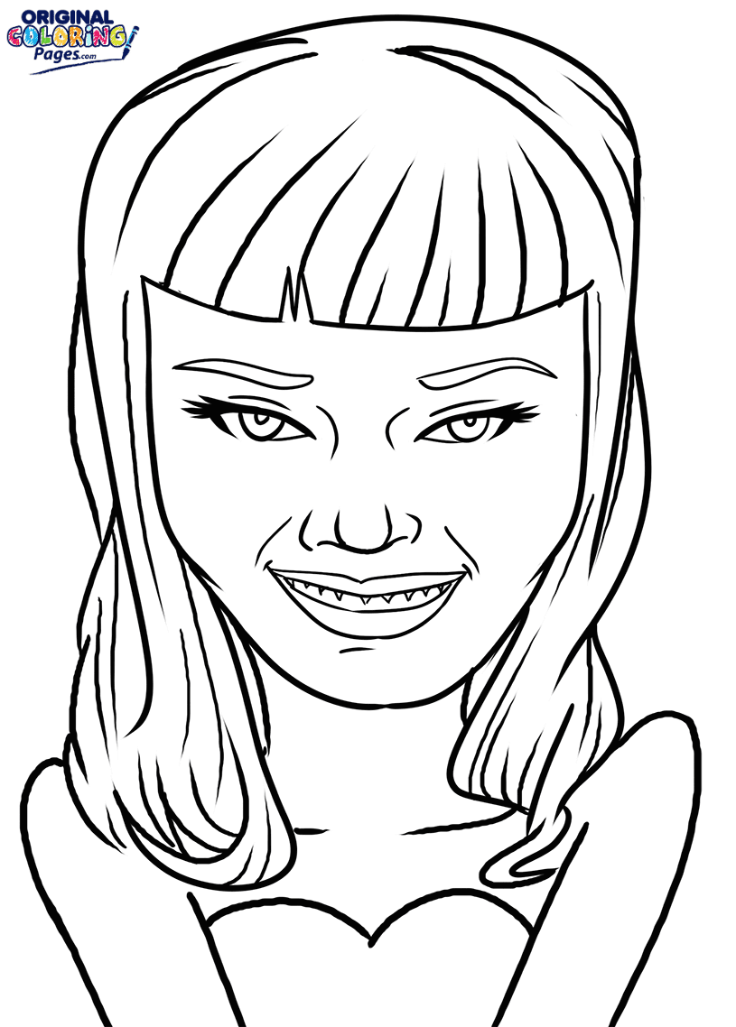 Katy perry coloring page