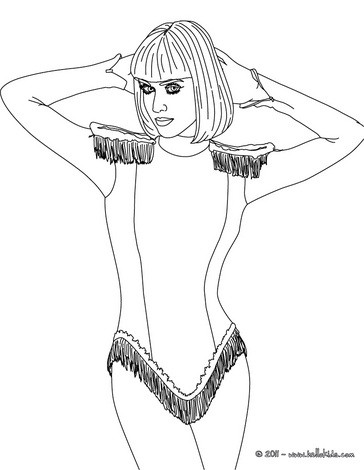 Singer katy perry coloring pages