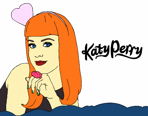 Colored page katy perry painted by user not registered