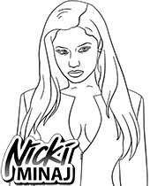 Selection of famous singers and actors to color