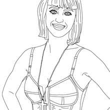Smiling katy perry coloring pages