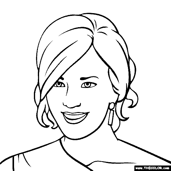 Faous people online coloring pages