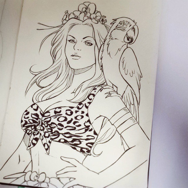 Katy perry sketch â the art of viviane fujita