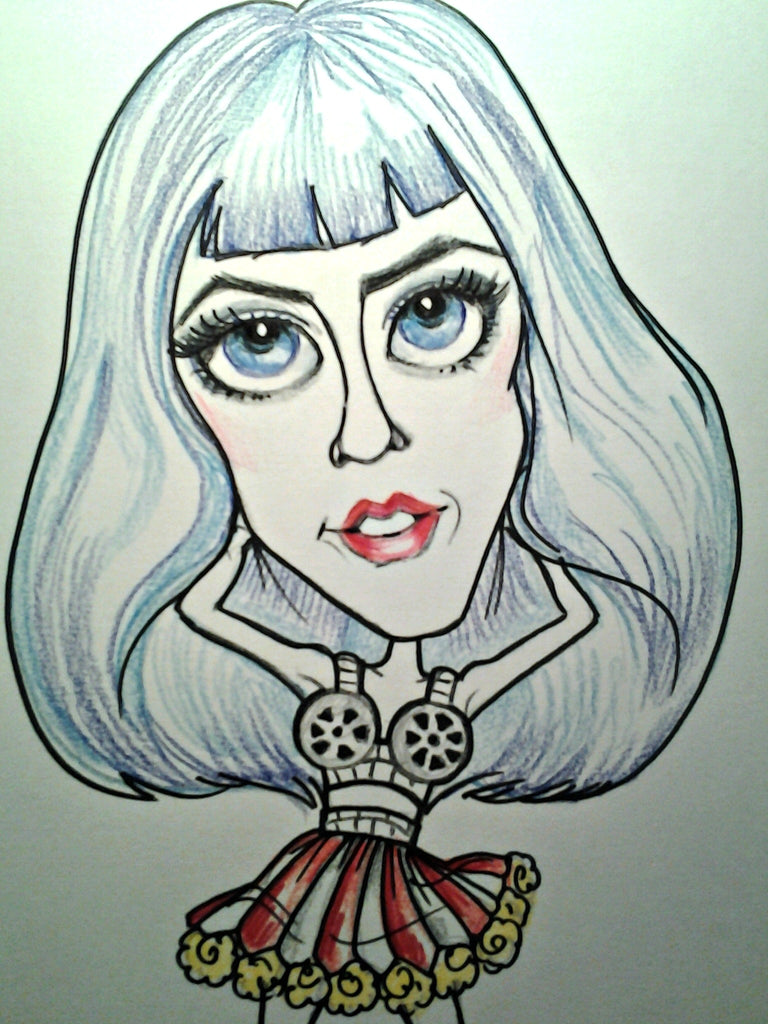 Katy perry rock and roll caricature â leslie mehl art