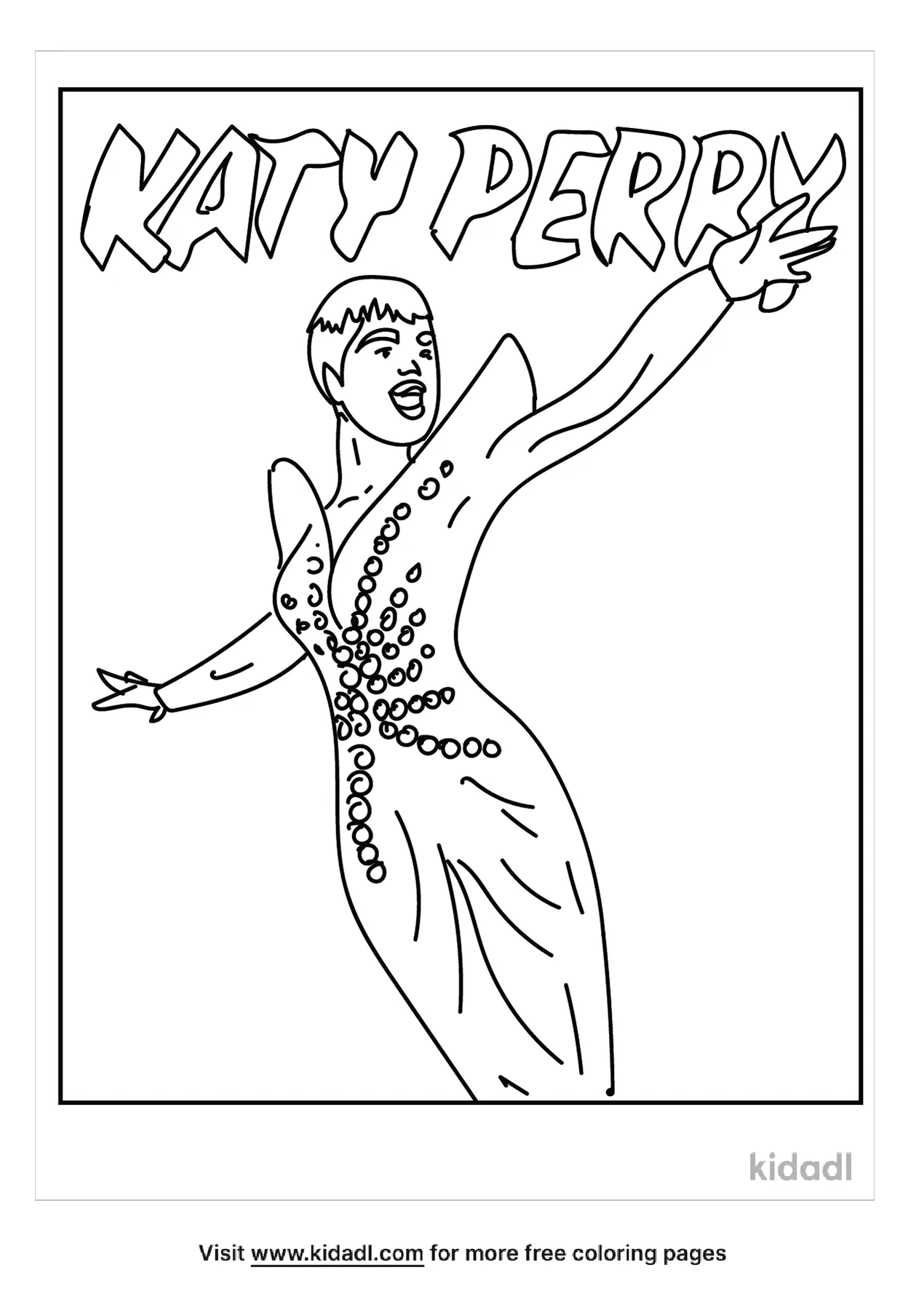 Free katy perry coloring page coloring page printables