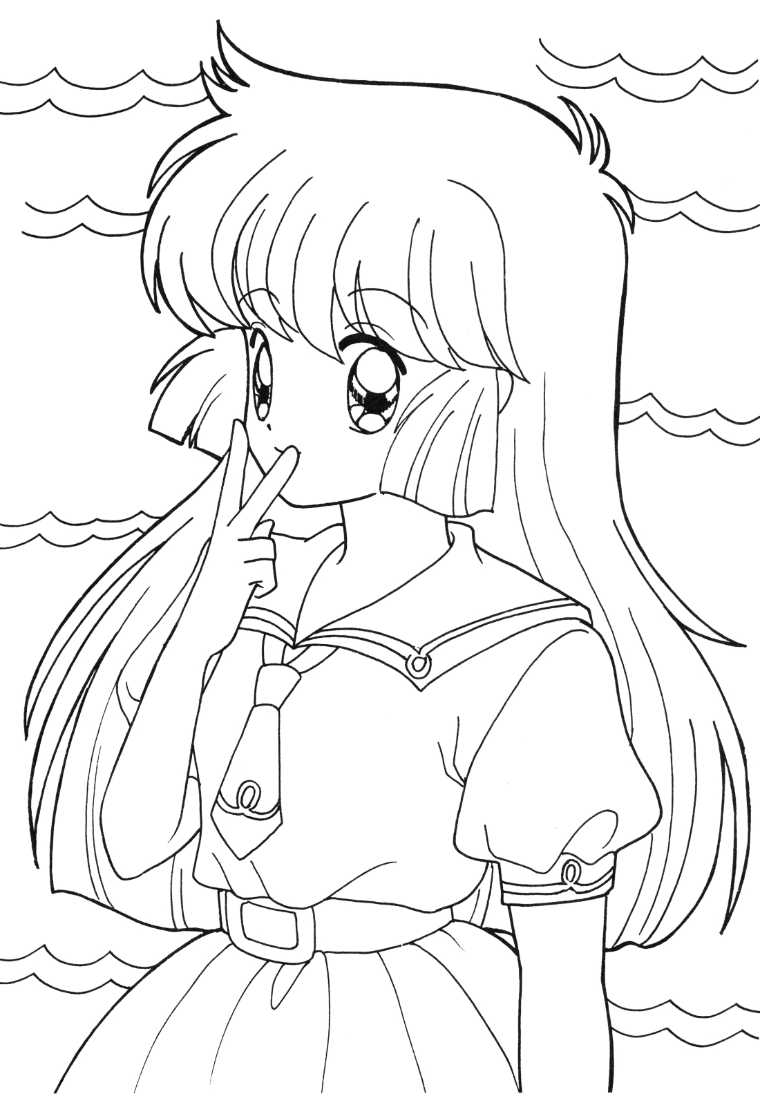 Anime coloring pages