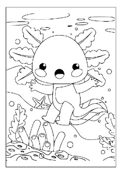 Unleash your creativity with our stunning axolotl coloring pages collection pdf