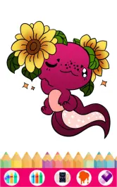 Download axolotl coloring book kawaii android on pc