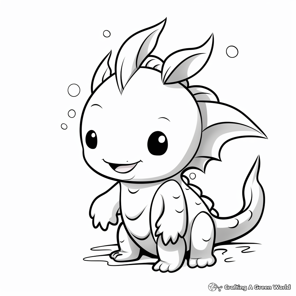 Axolotl coloring pages