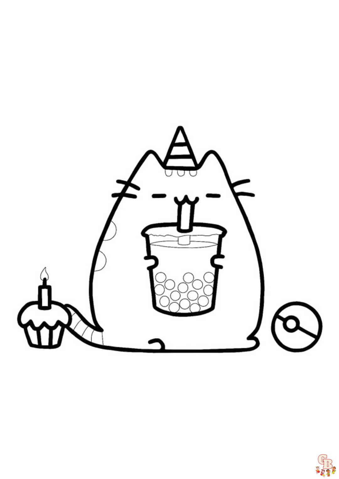 Discover adorable and free cute boba tea coloring pages