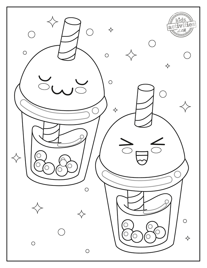 Free kawaii coloring pages cutest ever kids activities blog