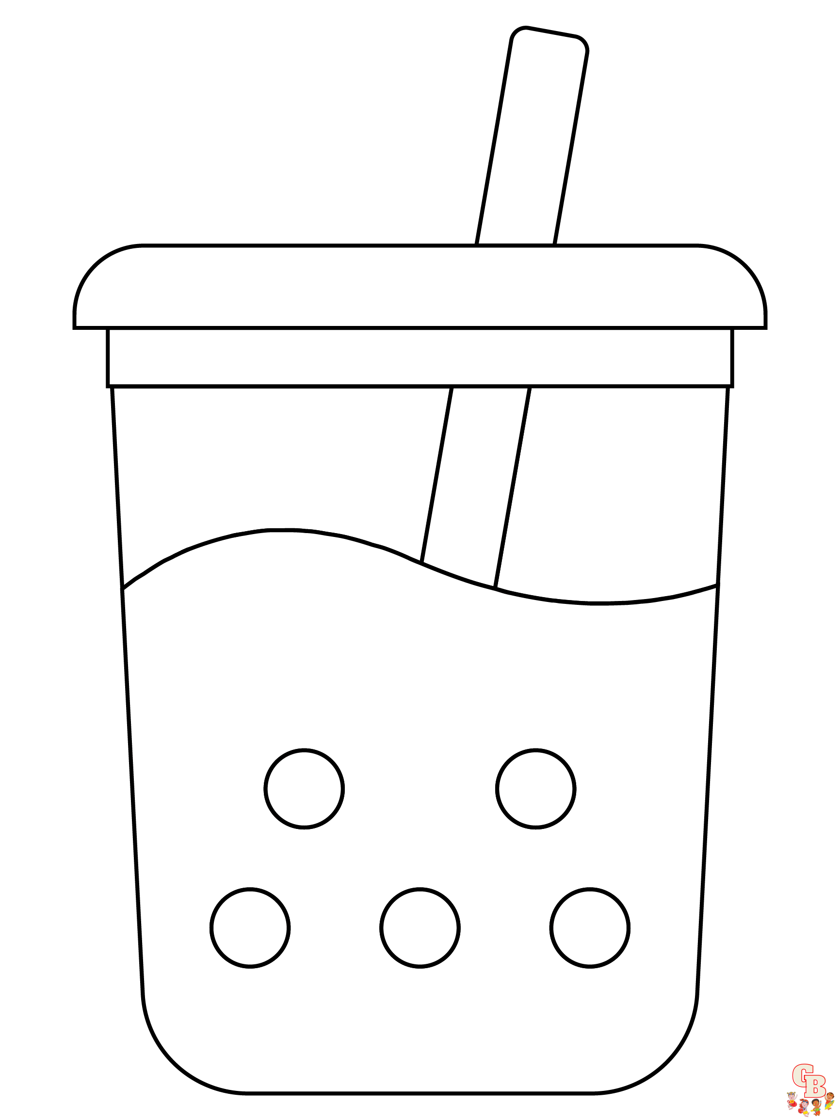 Discover adorable and free cute boba tea coloring pages
