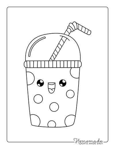 Free cute kawaii coloring pages for kids
