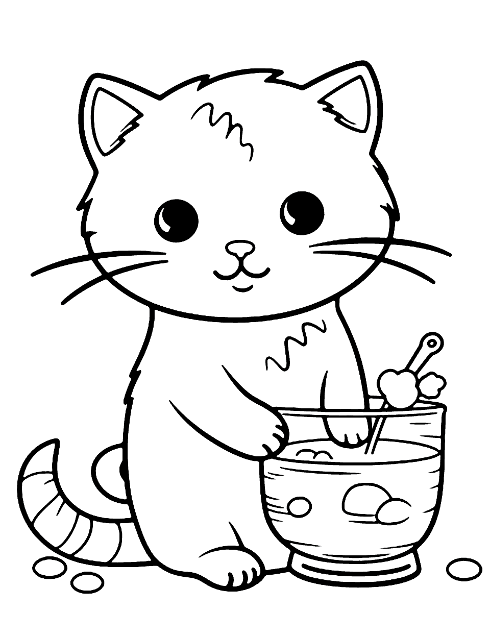 Cat coloring pages free printable sheets