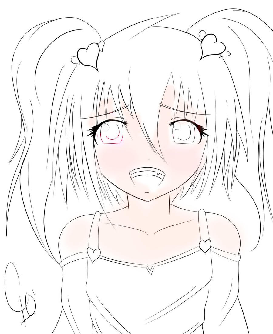 Cute anime girl by venus
