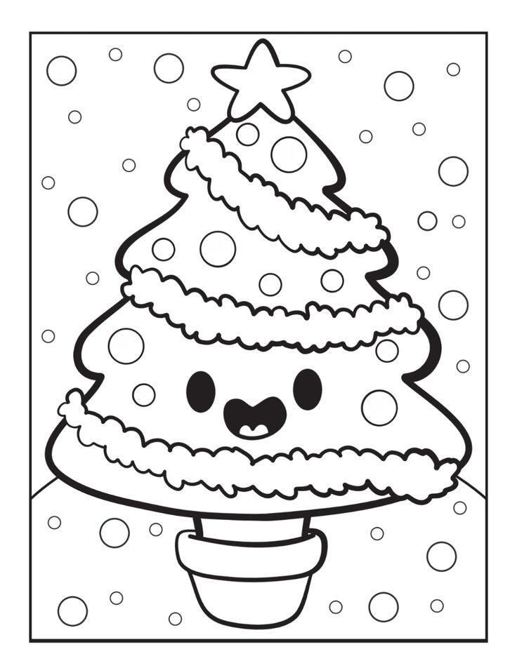 Give you cute kawaii christmas coloring pages for kids by stormanâ free christmas coloring pages printable christmas coloring pages christmas coloring books