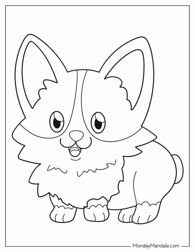 Dog coloring pages free pdf printables