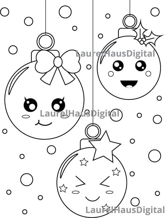 Kawaii christmas coloring pages kawaii coloring for adults and kids kawaii animals cute animals download cut and festive holiday fun