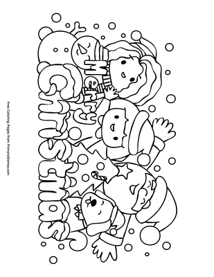 Cute christmas coloring page â free printable pdf from