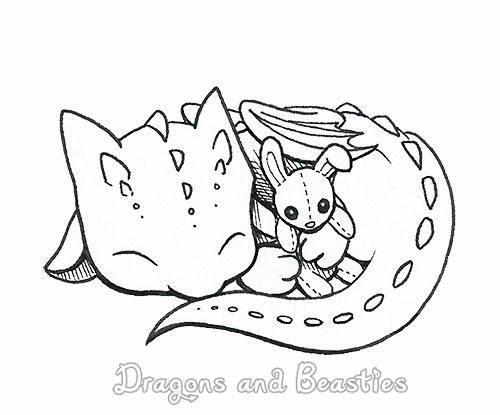 Inktober baby by dragonsandbeasties dragon coloring page baby dragons drawing cute dragon drawing