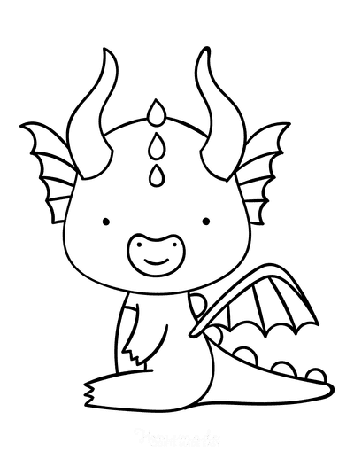 Free dragon coloring pages for kids adults