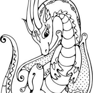 Cute dragon coloring pages printable for free download