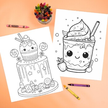 Kawaii coloring pages