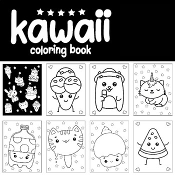 Kawaii coloring pages