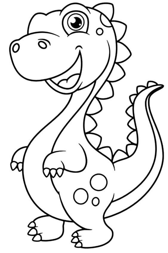 Cute dinosaur coloring pages with instant download desenhos infantis para pintar desenhos juninos para colorir desenhos infantis para colorir