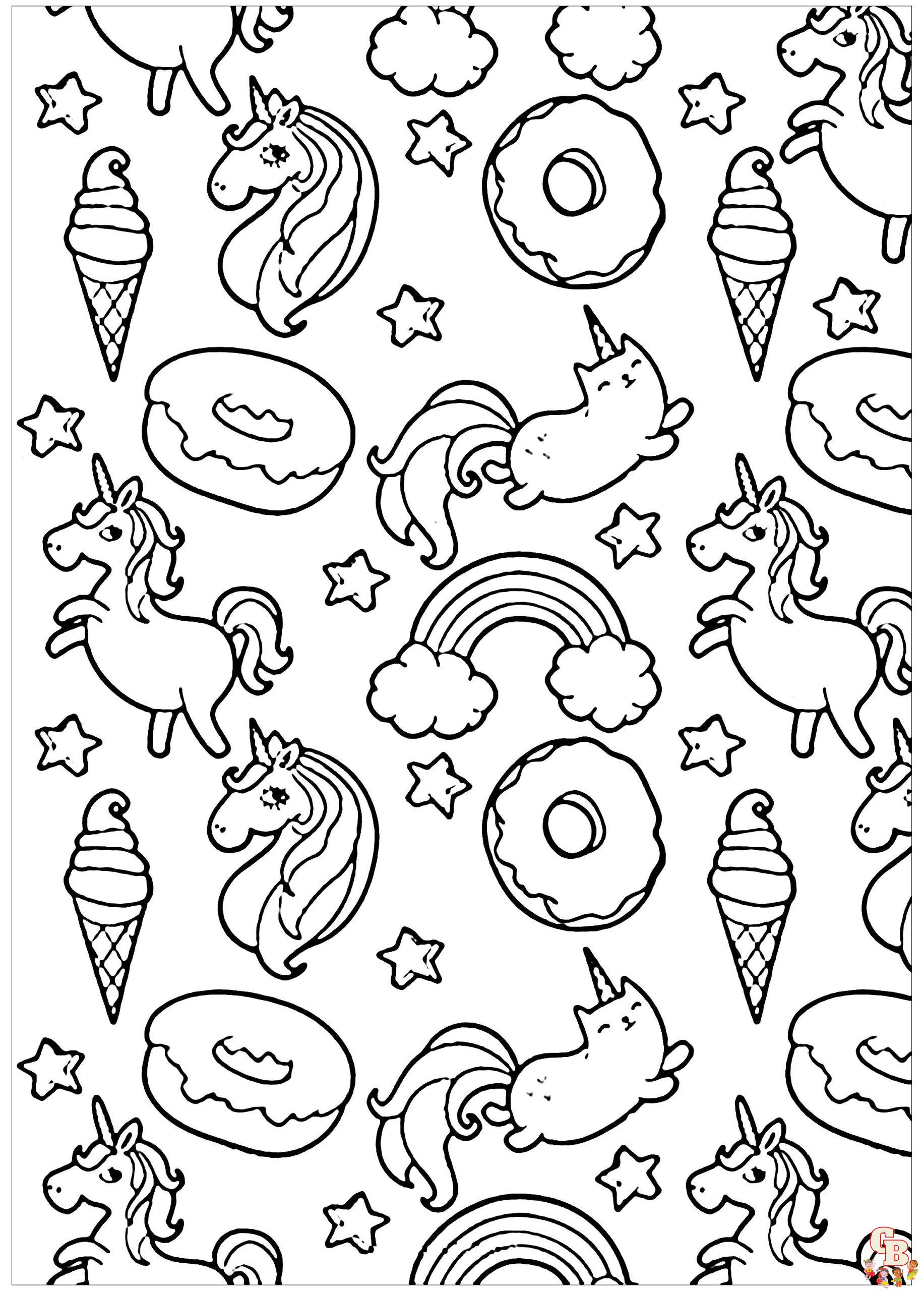 Discover the joy of coloring with cute doodle coloring pages