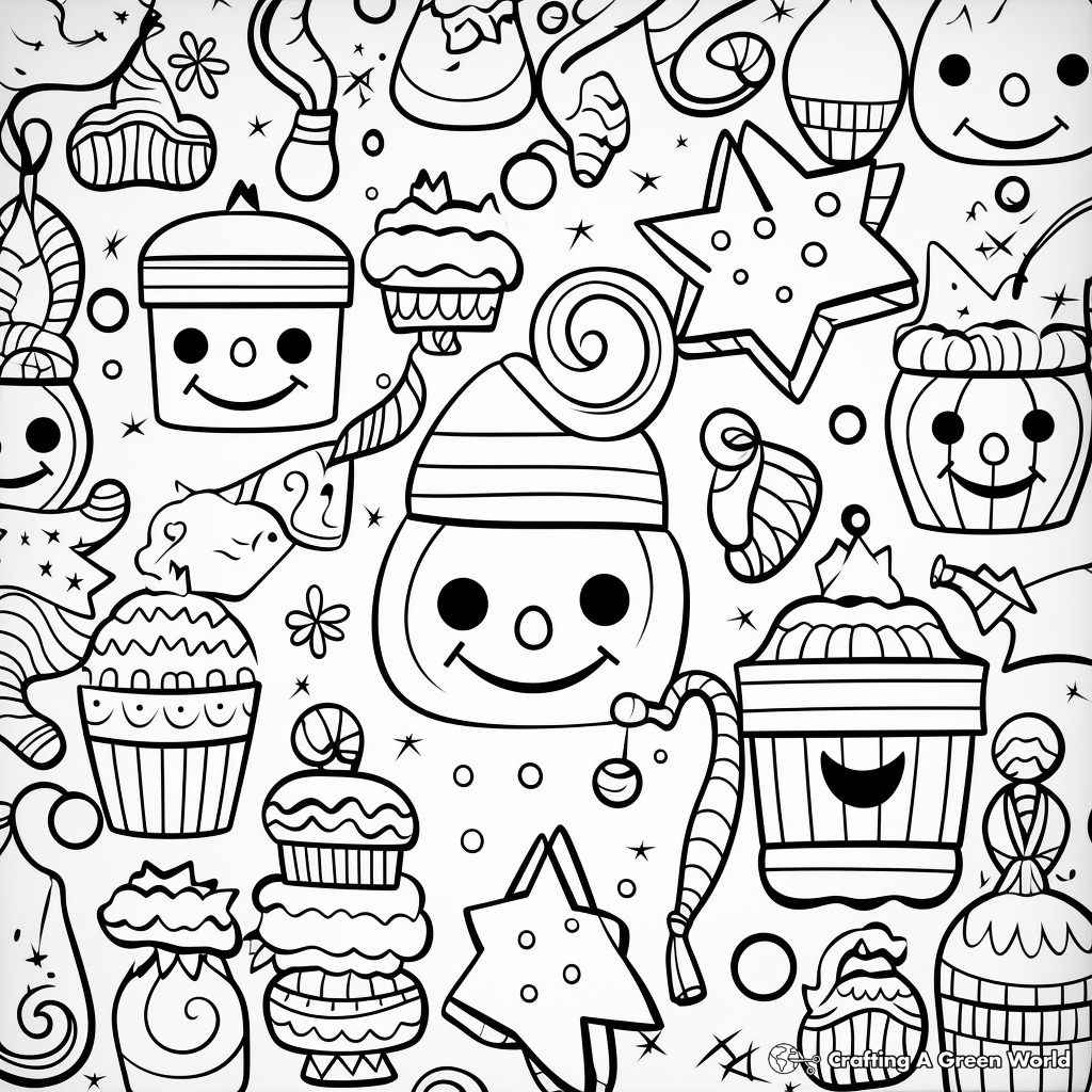 Doodle coloring pages