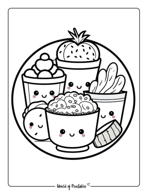 Kawaii coloring pages