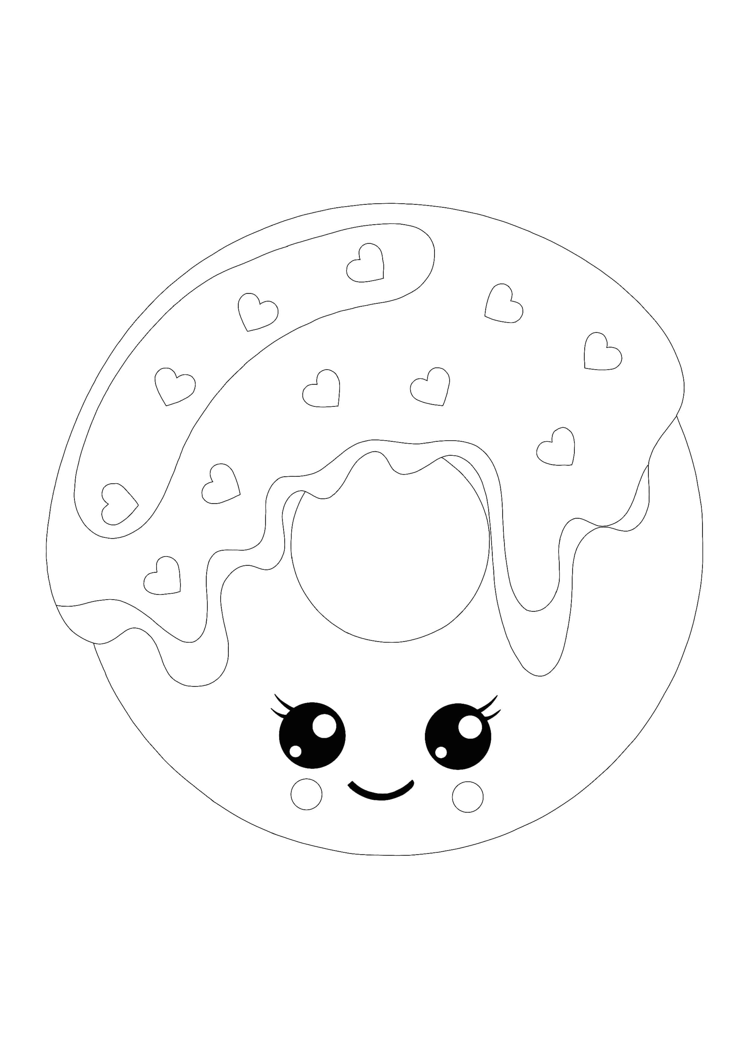 Kawaii donut coloring page donut coloring page coloring pages cupcake coloring pages