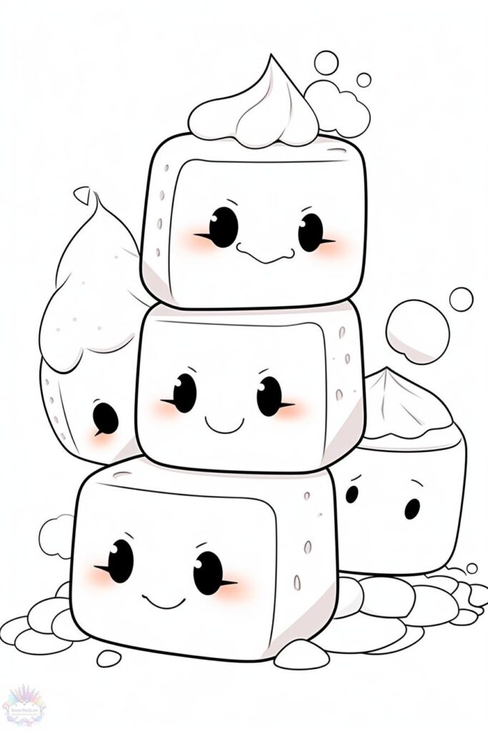 Kawaii coloring pages