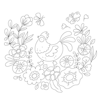 Page flower coloring book kids images