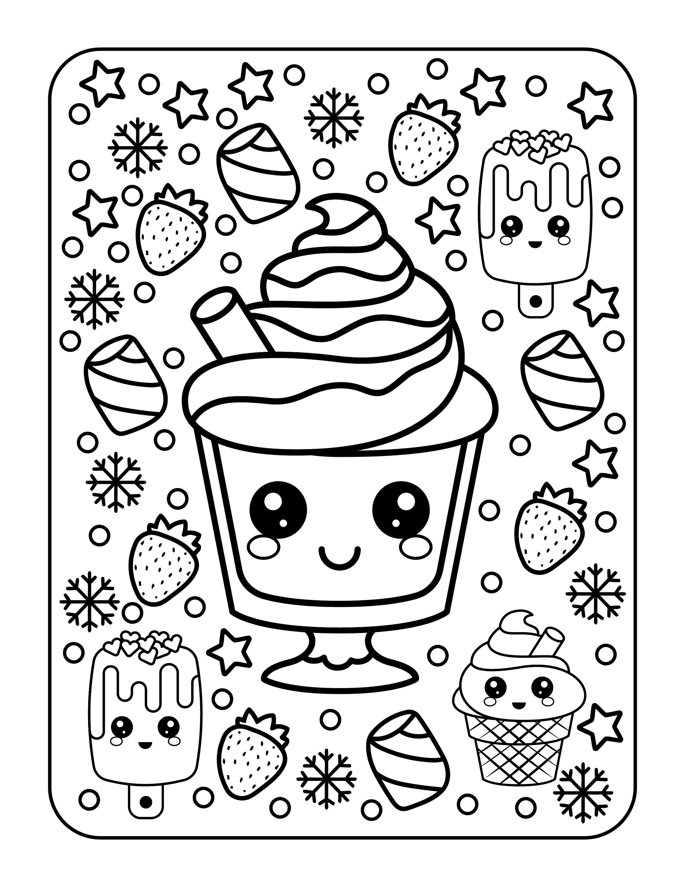 Pages kawaii printables coloring book kids coloring pages kids coloring book digital download not a physical product