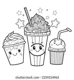 Thousand coloring pages burger royalty