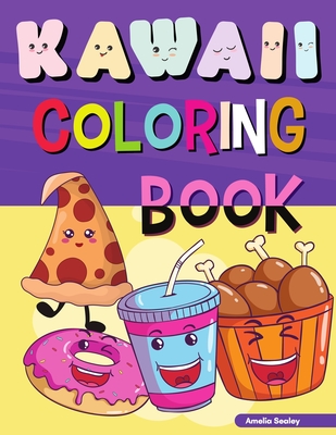 Kawaii food coloring book for kids fun easy and cute coloring pages for kids kawaii food and drink coloring book paperback bookshop santa cruz