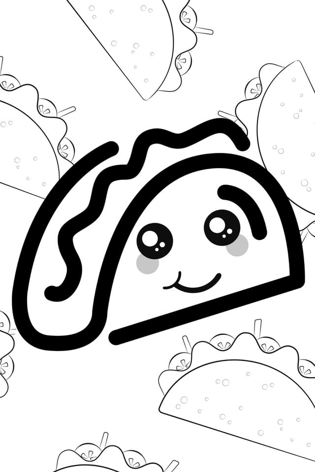 Free coloring page heres a coloring page from my kawaii food coloring book ð rcoloring