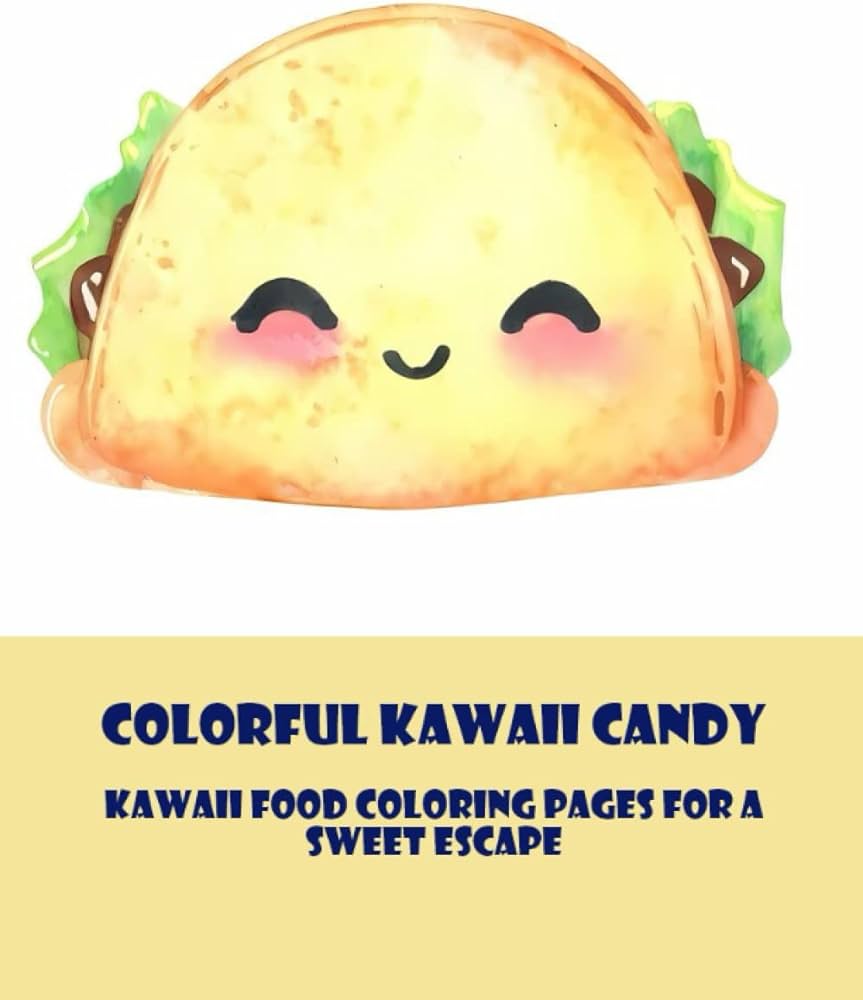 Lorful kawaii candy kawaii food loring pages for a sweet escape osmond dania books