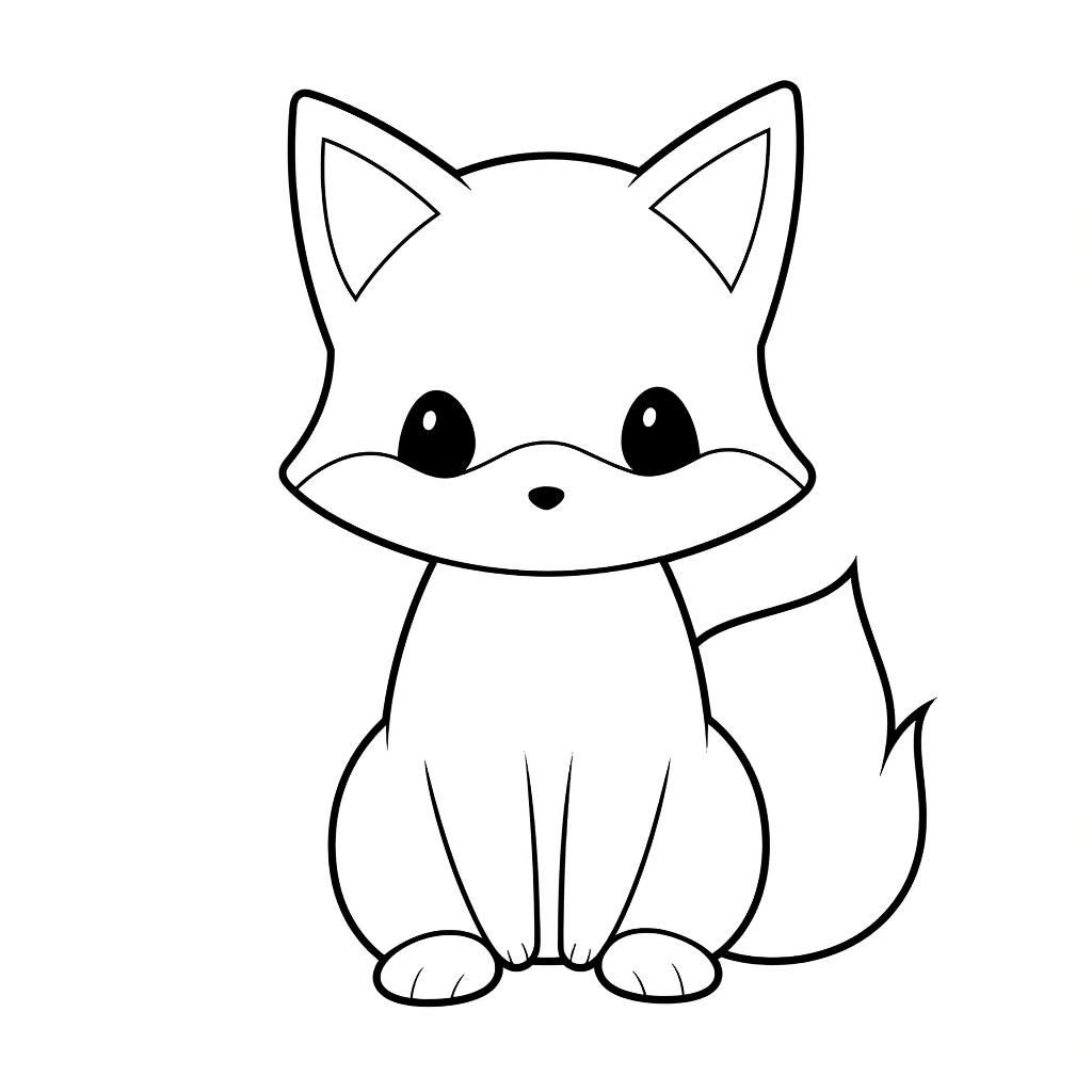 Cute fox by coloringcorner on